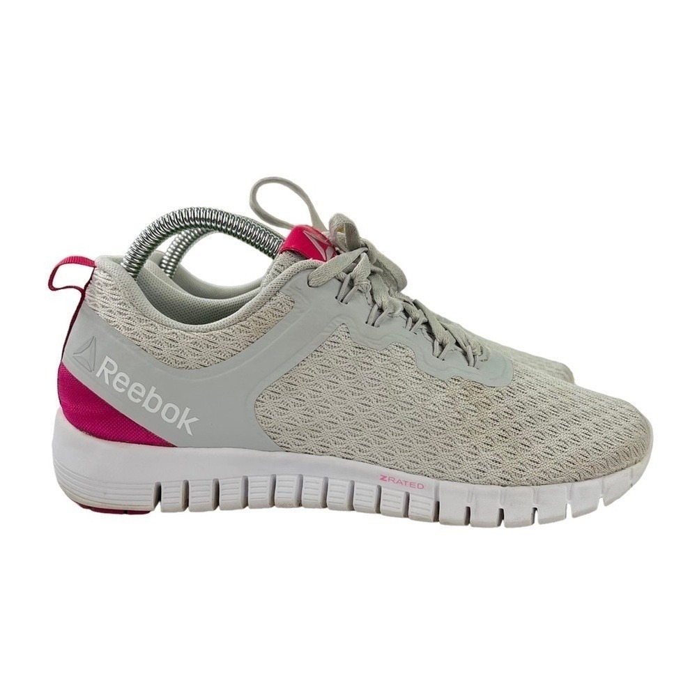Reebok ZRated Athletic Sneakers Gray Athleisure Lightweight Running Fitness‎ 8
